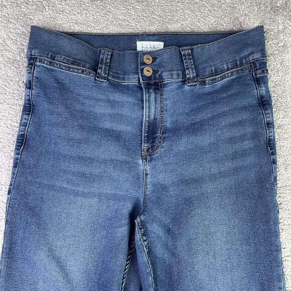 Nicole Miller SoHo Jeans Women’s 10 Blue Bootcut High Rise Medium Wash Stretch - Picture 2 of 13